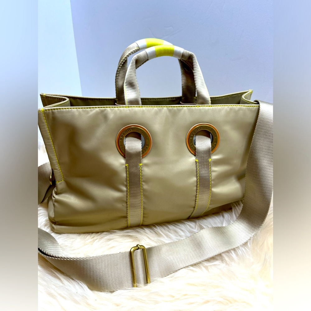 Sperry Top Sider Nylon Canvas Top Handle Tote Detachable Adjustable Wide Strap
